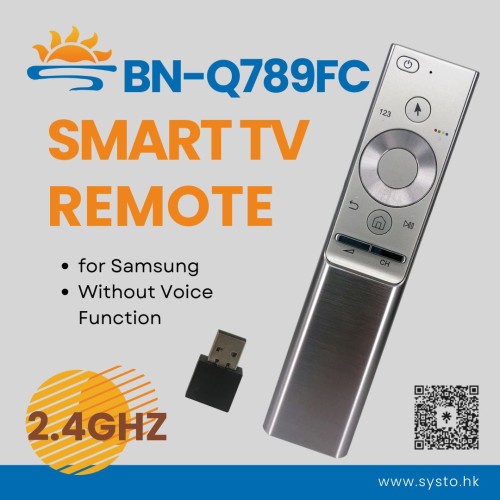 SYSTO丨BN-Q789FC 2.4Ghz Replacement Samsung Smart TV Remote Control
