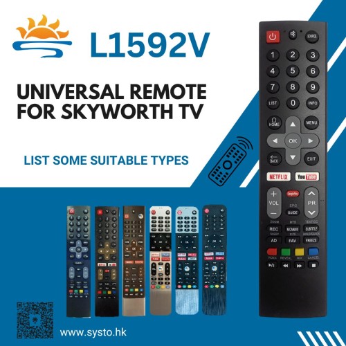 L1592V(WINBOX)  Replacement WALTON/YASHINN  TV Remote Control丨SYSTO