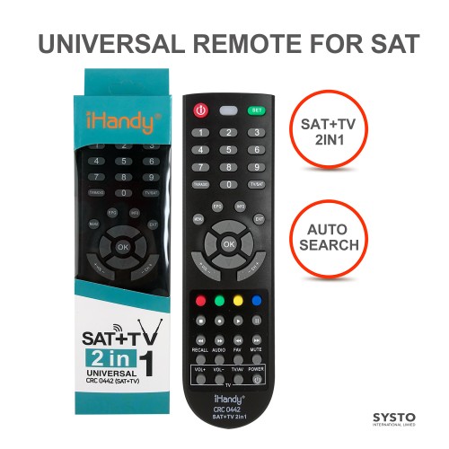 SYSTO丨CRC0442 Universal SAT Remote Control Popular in Middle East