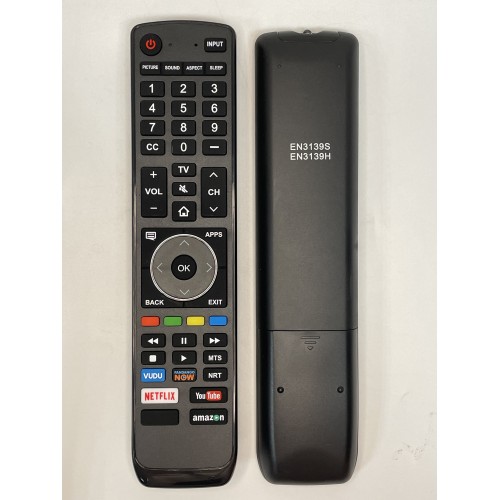 HIS067/EN3I39S  EN3I39H/SINGLE CODE REMOTE CONTROL USE FOR HISENSE