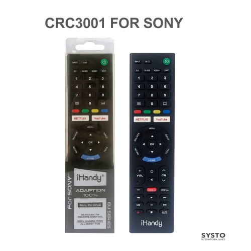 SYSTO丨CRC3001 Universal Replacement Remote Control for SONY LED LCD TV