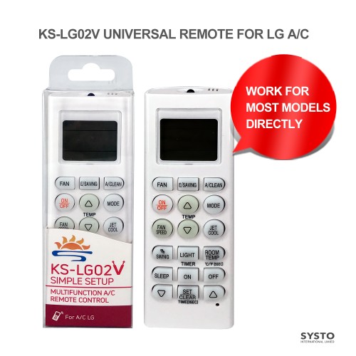 SYSTO丨KS-LG02V Universal for LG Air Conditioner Remote Control