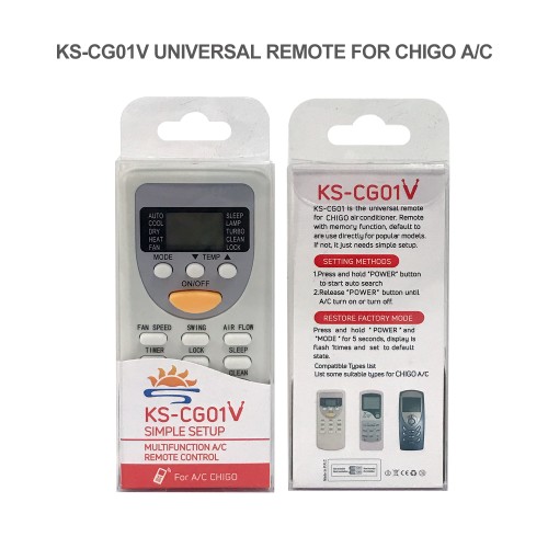 SYSTO丨KS-CG01V Universal for CHIGO Air Conditioner Remote Control