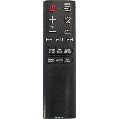 AH59-02692E Replaced Remote fit for Samsung Soundbar HW-J355 HW-J450 HW-J460 HW-J550 HW-J551 HW-J6000 HW-J6001 HW-JM35 HW-JM45 HW-JM45C HW-JM6000 HW-JM6000C HWJ355 HWJ450 HWJ460 HWJ550 HWJ551 HW-J430
