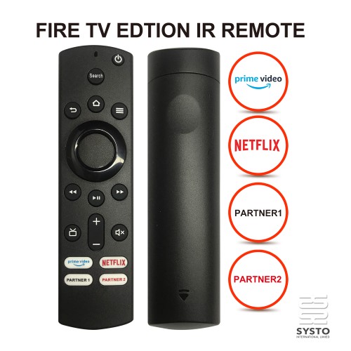 SYSTO丨Infrared Replacement Remote Control for Toshiba Insignia Fire TV Series PNPP