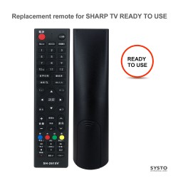 SYSTO丨SH-2615V Universal Replacement Remote Control for SHARP LED LCD TV in Japan Market