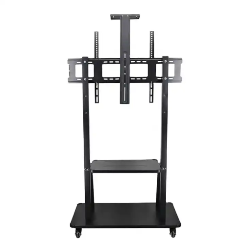 Hot selling Television Floor Stand Bracket Support Wheel Trolley Carts For TV LED LCD Screen Display Big Size 50"-120"