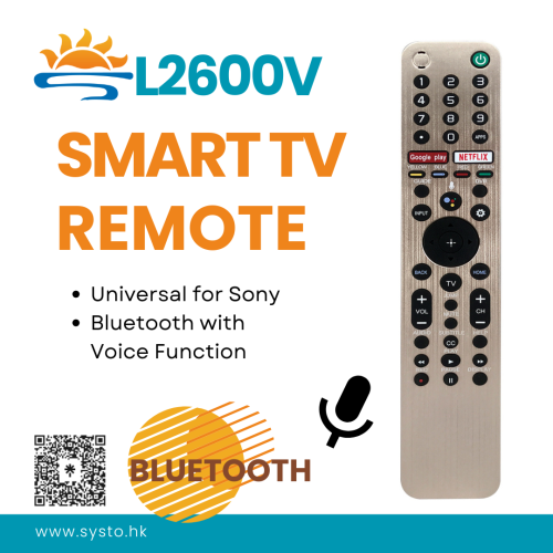 SYSTO丨L2600V Blue-tooth Replacement SONY Smart TV Remote Control